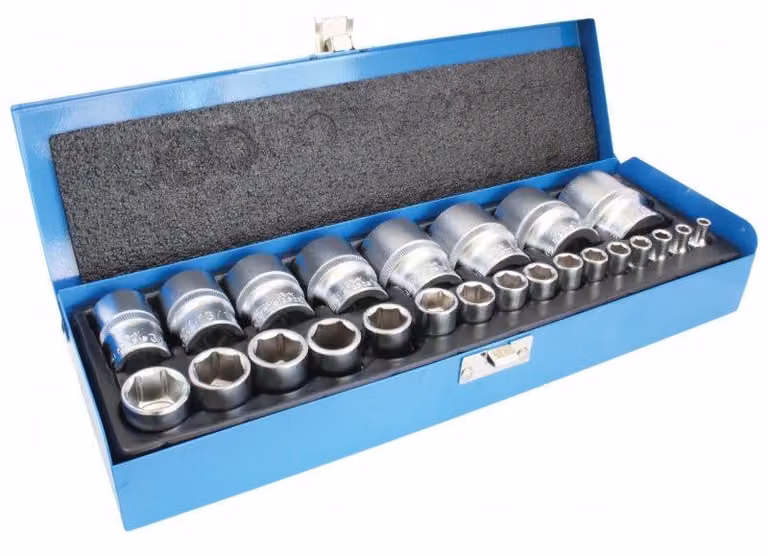 Set bussole corte 1/4'' 1/2'',24 pezzi