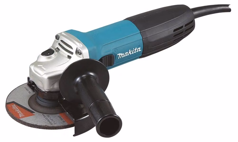 Smerigliatrice angolare Makita 230 V 12,5 cm blu e nera