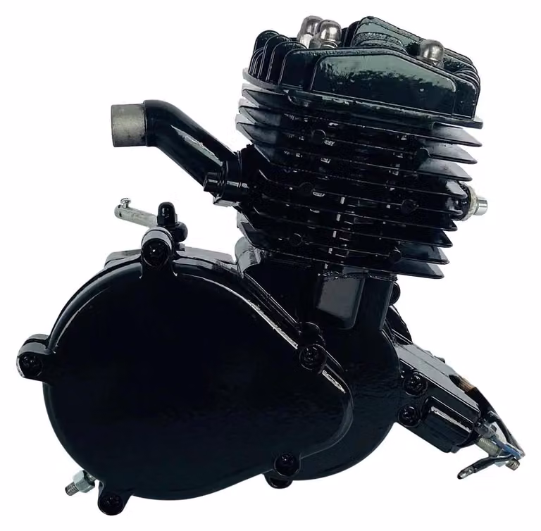 Motore per bicicletta - Motore a 2 tempi da 80 cm³ - Monocilindrico - Raffreddato ad aria - 5500 giri/min - Nero