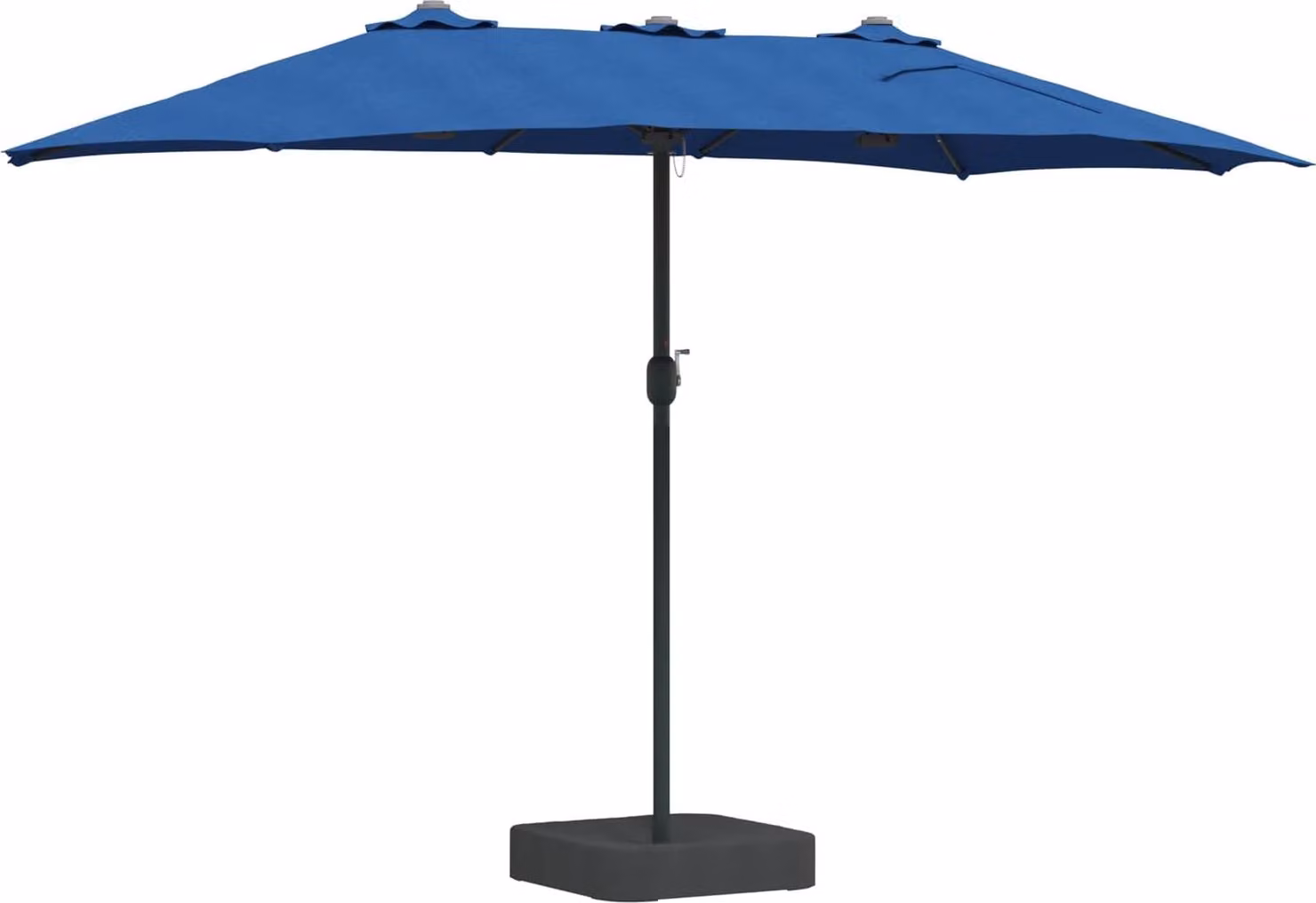 Ombrello da giardino Azzurro 385 x 209 x 244 cm Poliestere