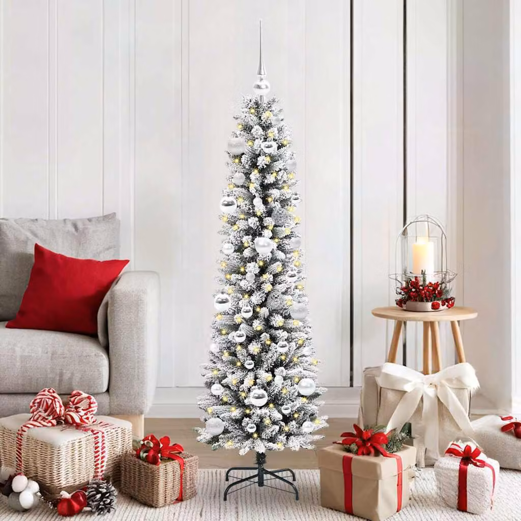 Maison Exclusive - Albero di Natale artificiale, colore bianco, altezza 150 cm