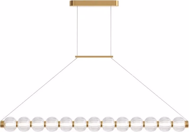 Maytoni Lampadario moderno Amulet 1 luce LED integrato oro metallo diffusore acrilico