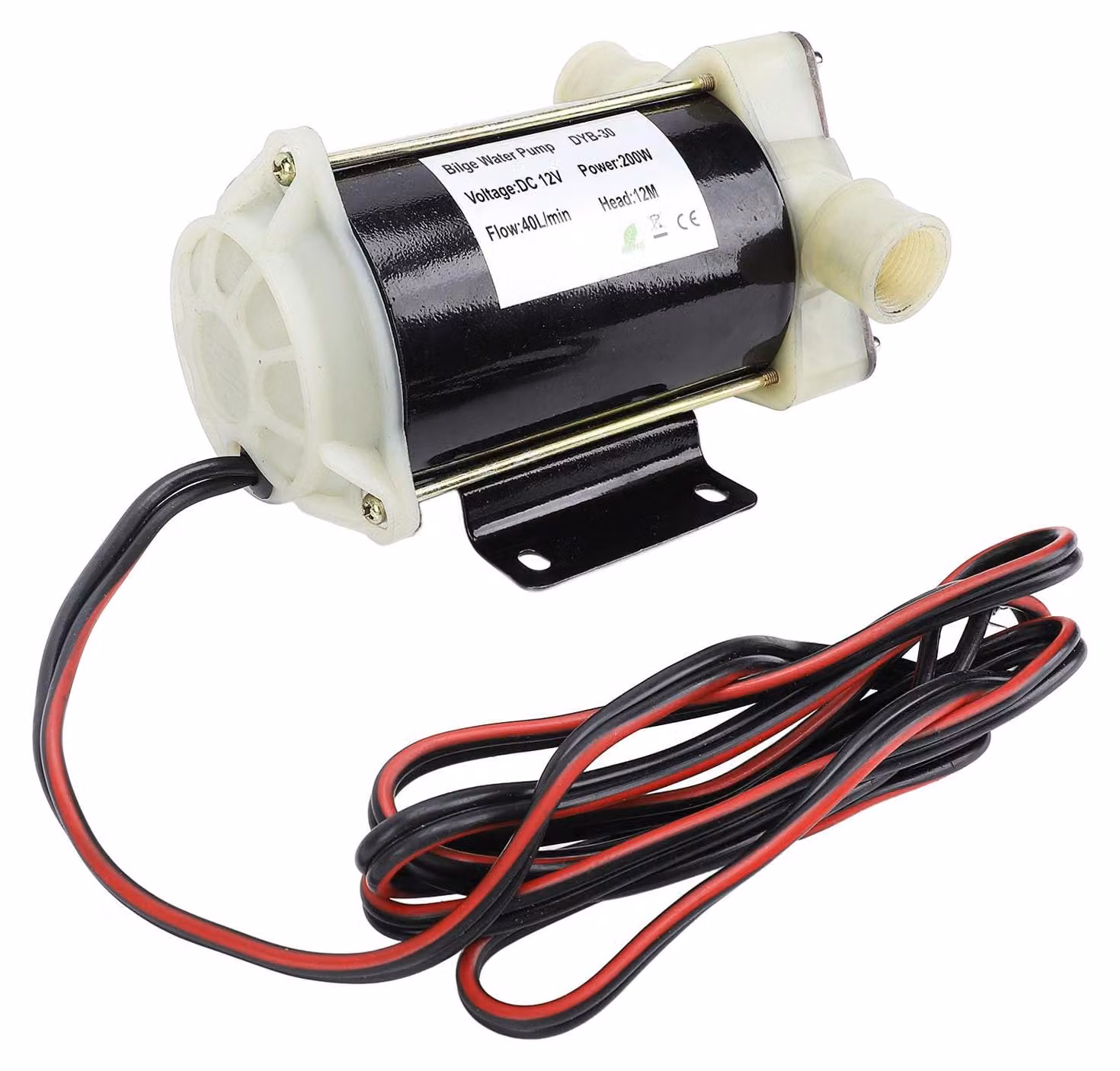 Pompa centrifuga autoadescante per acqua, 12V, con una potenza di 200W