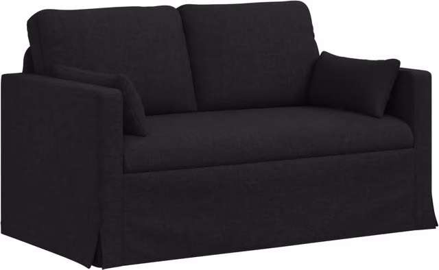 Divano | Divano da soggiorno | Sofa Nero 139 x 78 x 80 cm Tessuto
