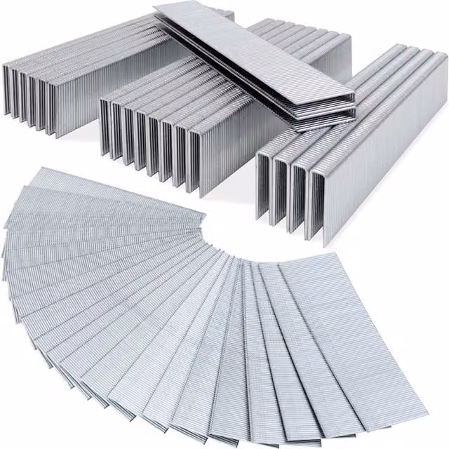 Graffette a strappo Monzana in acciaio zincato argento, 5000 pezzi, L: 16 mm, P: 5,8 mm