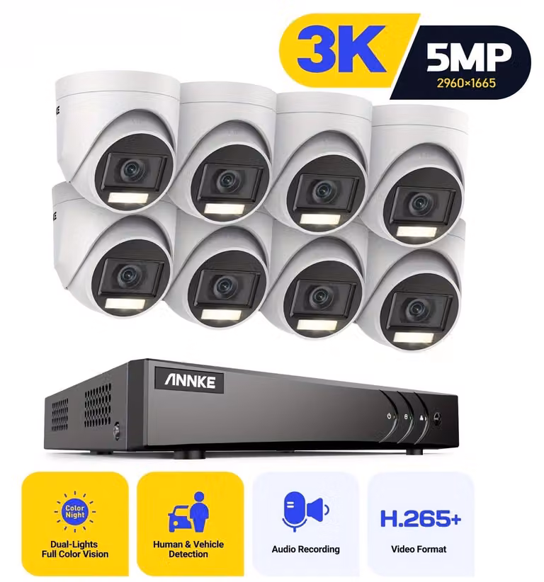 Telecamera di sorveglianza - Telecamera di sicurezza - Sistema di videosorveglianza - Telecamera esterna - Telecamera a circuito chiuso (CCTV)