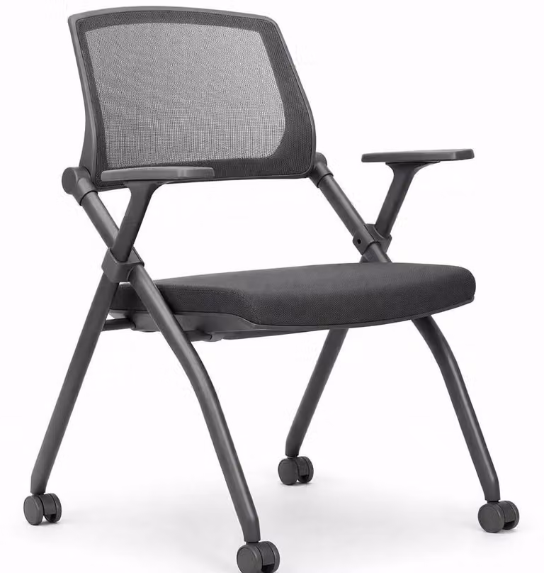 Sedia ergonomica per seminari, con schienale in rete e braccioli