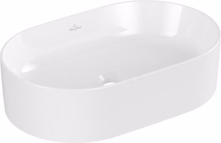Villeroy & Boch Collaro lavabo à poser, ovale, sans trou pour robinetterie, sans trop-plein, 560x360mm, 4A195601, 4A195601