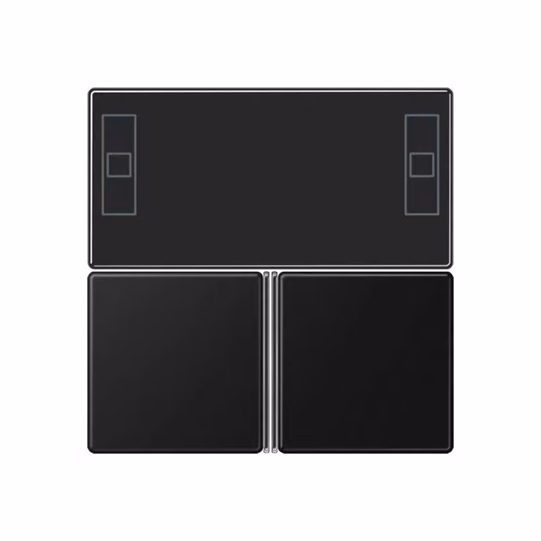 Tastiera Jung a 3 tasti, controller ambiente F40, serie A, nero grafite opaco A4093TSASWM
