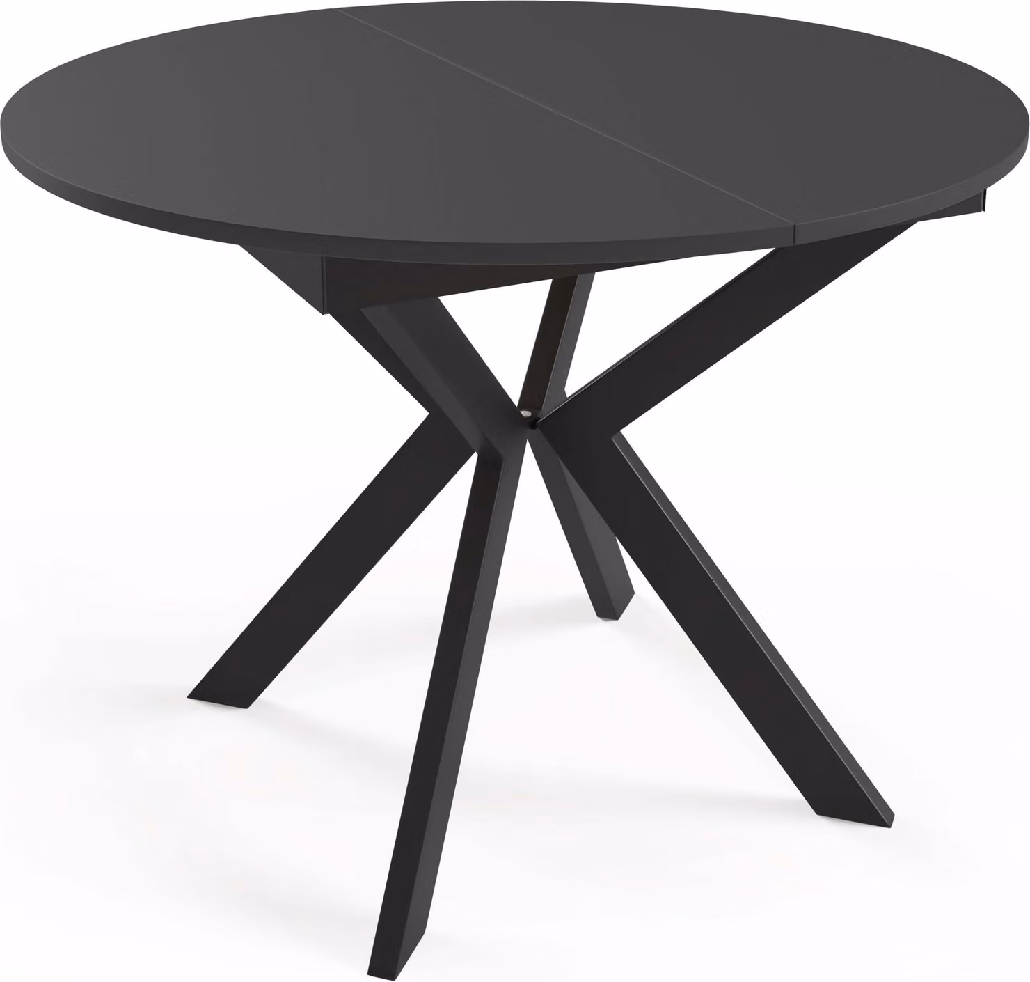 Tavolo da pranzo FURNLUX Leia Black 100cm / Colore principale: Nero / Dimensioni: 100 x 78 x 138 cm