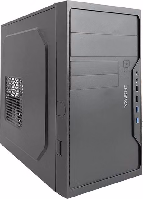 PC Desktop Mini Tower Yashi YY51552 Nero con CPU Intel U5 225U, RAM 16GB, SSD NVME 512GB e Windows 11 Pro, Mouse e Tastiera inclusi