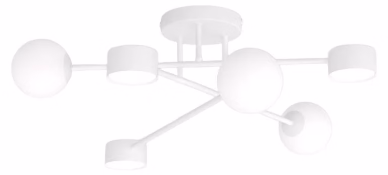 Lampada a sospensione HOLON bianca 6xG9x10W in metallo, dimensioni: 23x62x60 cm, IP20, Emibig