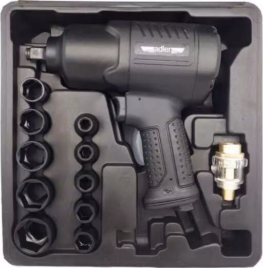 Avvitatore a impulsi pneumatico Adler da 1/2" 1590Nm + bussole