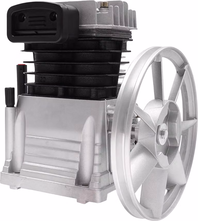 Compressore d'aria - Testata pompa - Due cilindri - Potenza 3 CV - Numero di giri 960 giri/min - Industria - Funzionamento CA