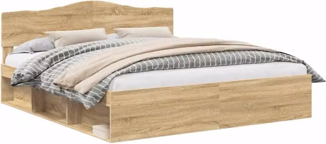 Letto matrimoniale | Letto per adulti | Struttura del letto Sonoma 200 x 200 cm Pino massello