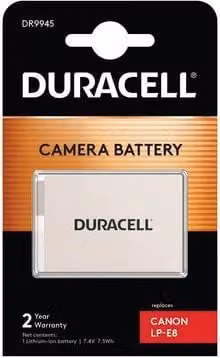 Duracell Li-Ion batt. 1020 mAh per Canon LP-E8