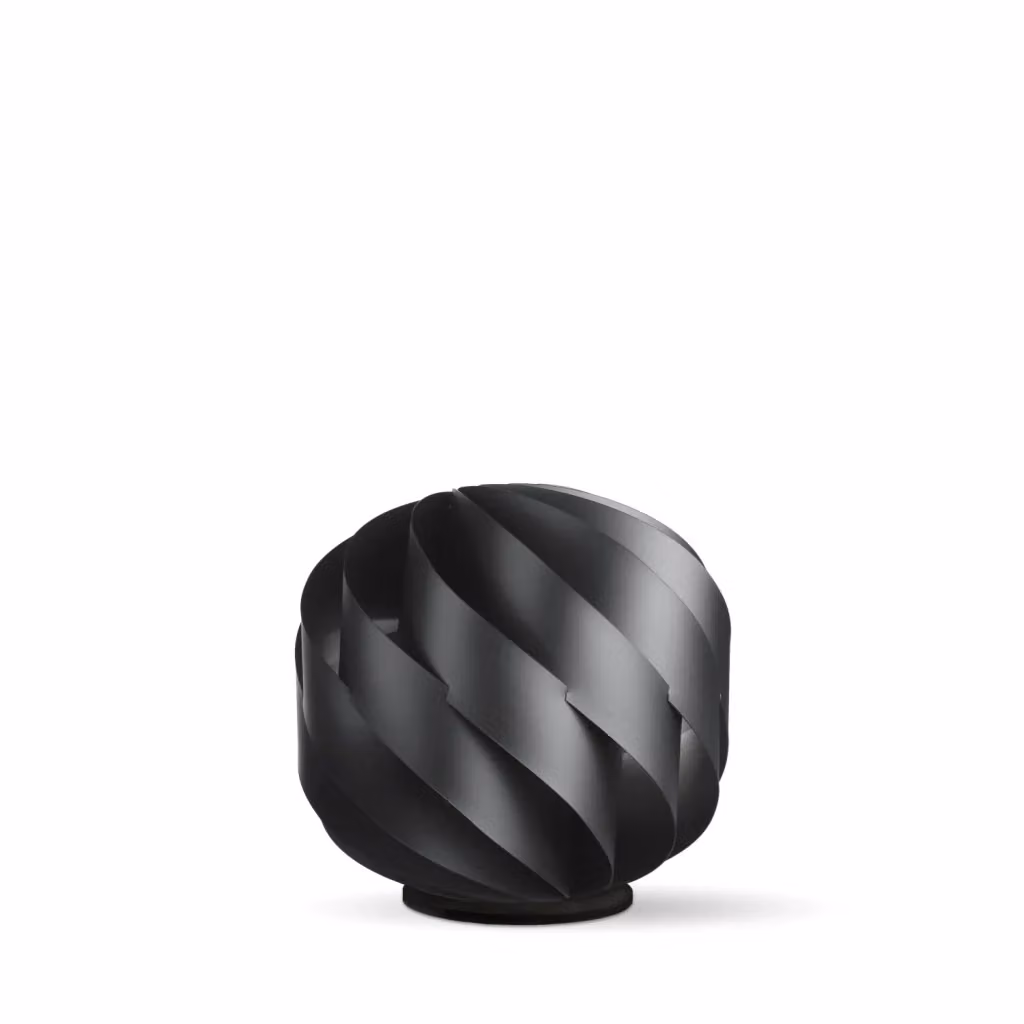 Lampada da scrivania moderna Polilux Linea Zero nera con paralume a sfera e attacco E27 – 2