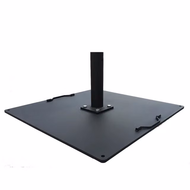 Base per ombrellone elegante in metallo verniciato NERO - ø 65 mm
