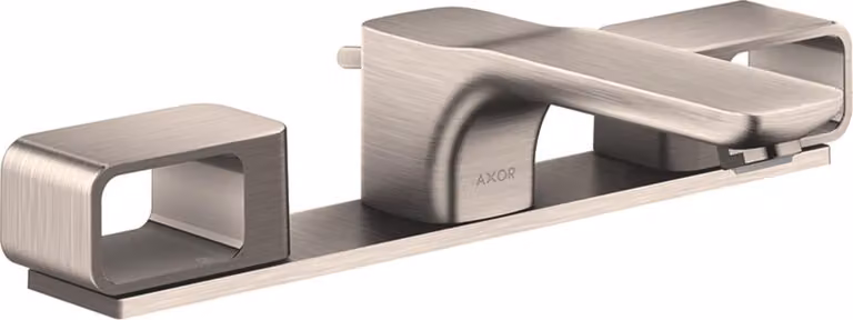 hansgrohe AXOR Urquiola Mélangeur lavabo 3 trous DN15 avec plaque, 11040800, 11040800