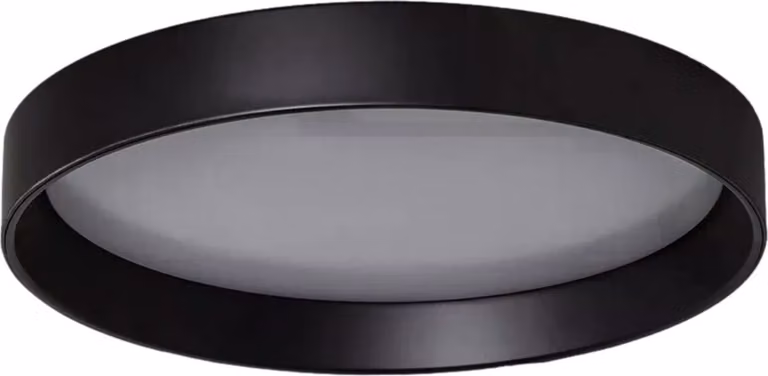 Plafone LED rotondo Nero bianco e nero 31W Tonalità di bianco 2300 lm metallo dim.: 9x55x55 cm IP20 Abruzzo