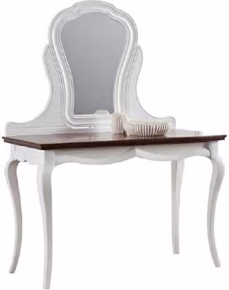 Echtholz Tisch Klassische Konsole Spiegel Kommode Schminktisch Schlafzimmer