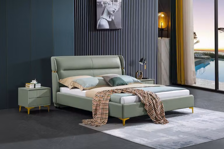 Klassisches Bett Doppelbett Betten Holz Schlafzimmer Italienische Möbel Hotel