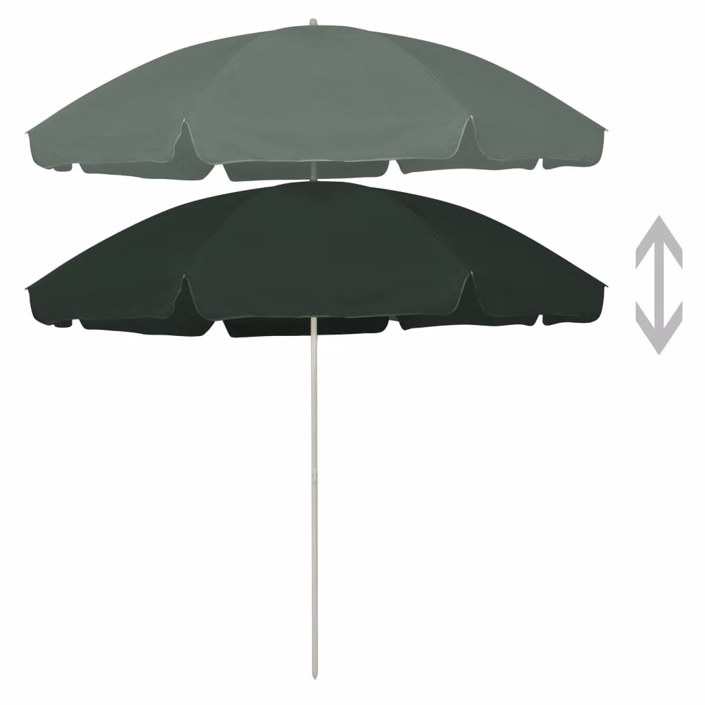 vidaXL Ombrellone verde 300 cm
