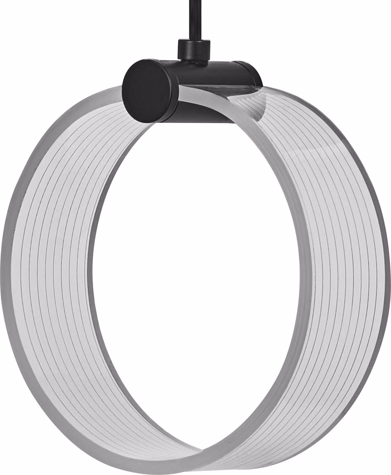 OSRAM Decor Circle apparecchio decorativo a sospensione PL, 8W, 370lm, 3000K/4200K/6500K, bianco caldo/bianco freddo/luce diurna, interruttore Click-CCT, non dimmerabile, IP20, plastica, nero, LED non sostituibile