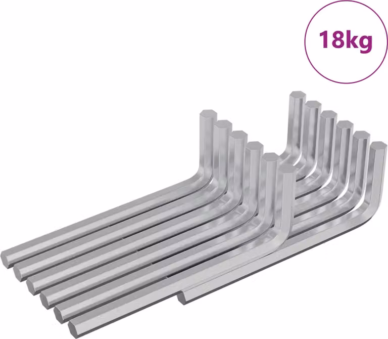 Chiave Esagonale 1800 pcs Argento 32 x 86 mm Acciaio