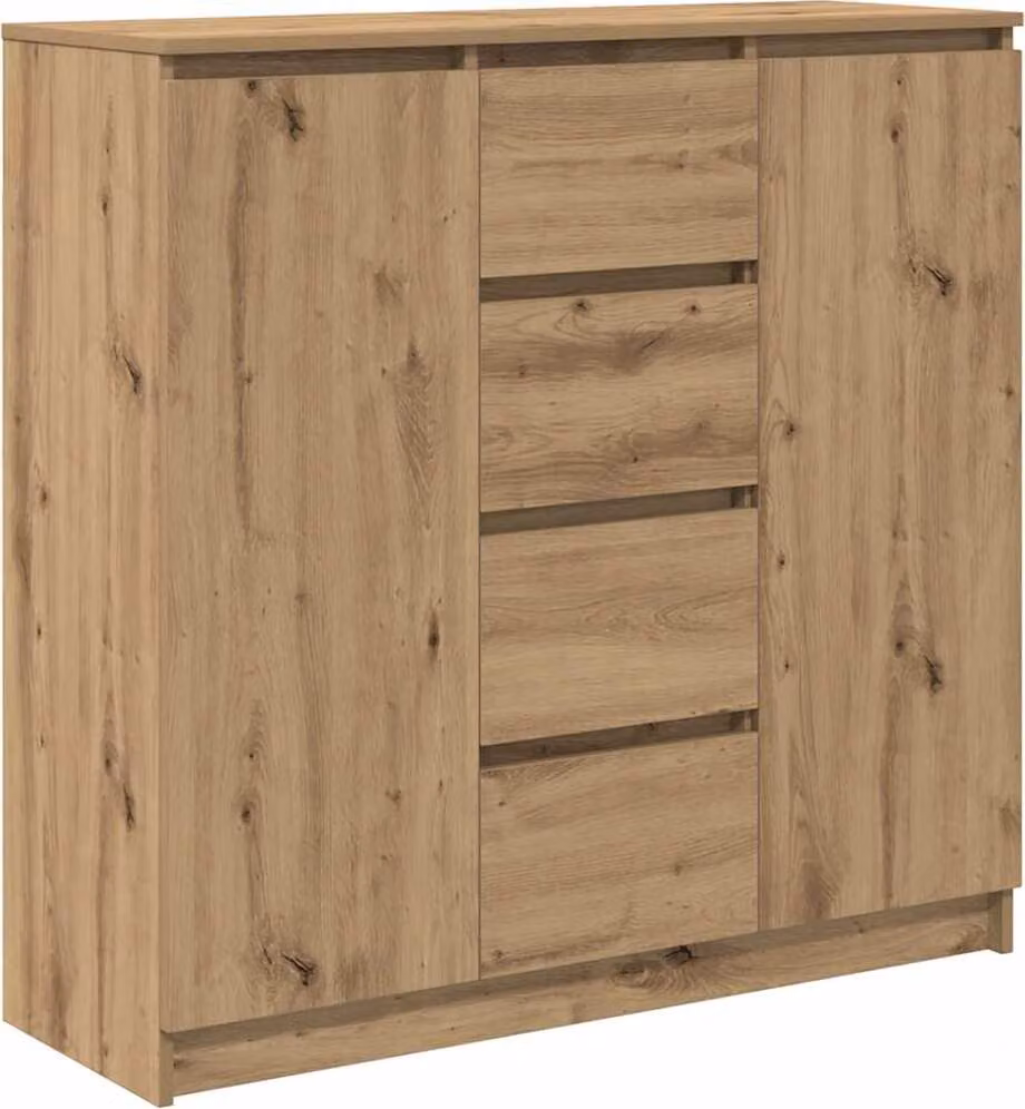 Credenza con Cassetti Rovere Artigianale 100,5x35x98,5 cm