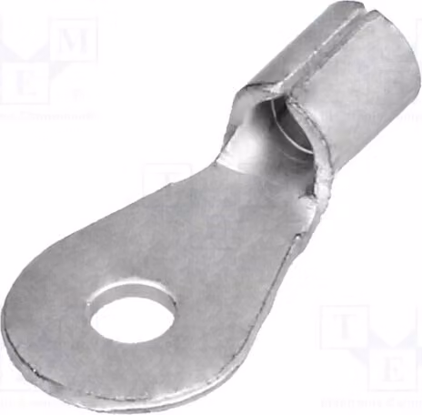 10 connettori a crimpare: morsetto ad anello, sezione 1,5÷2,5mm2, filettatura M2,5, unipolari non isolati, modello BM 01201, isolati