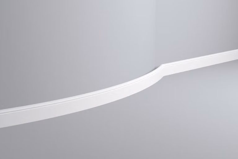 Modanatura per pavimenti NMC FL2 Flex WALLSTYL Noel Marquet Modanatura decorativa flessibile Modanatura decorativa classica colore bianco 2 m