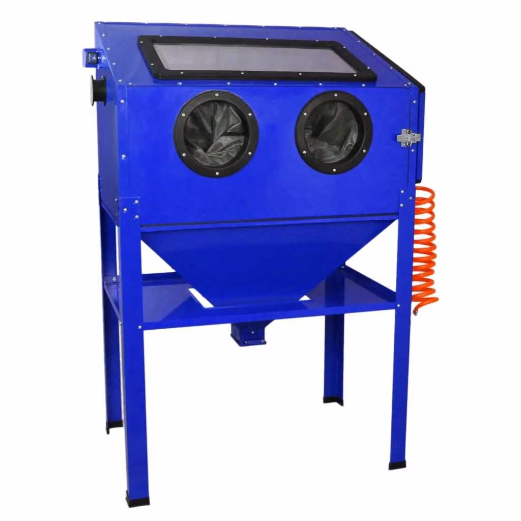 Sabbiatrice con Cabina MAXBLAST in Metallo Blu per Oggetti Metallici – 2
