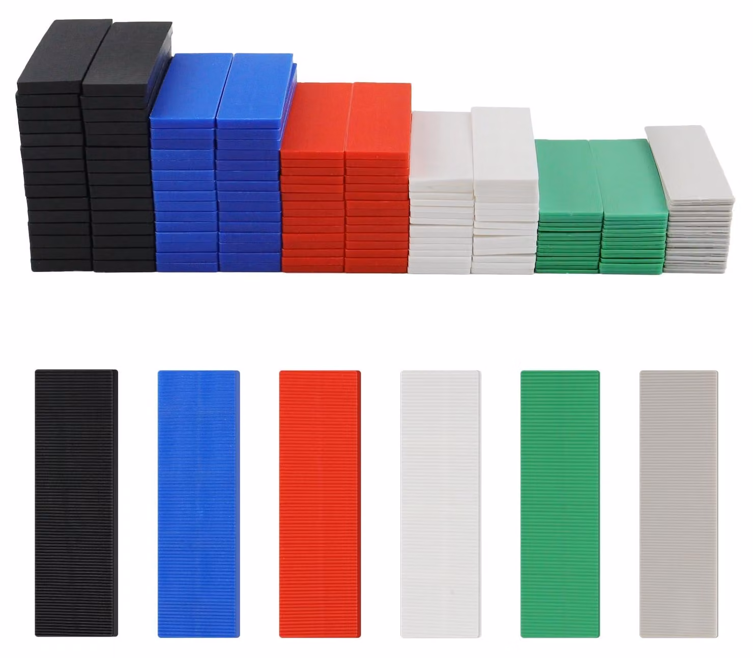 Distanziali in plastica, 180 pezzi, dimensioni 100 x 28 mm, per livellare e riempire