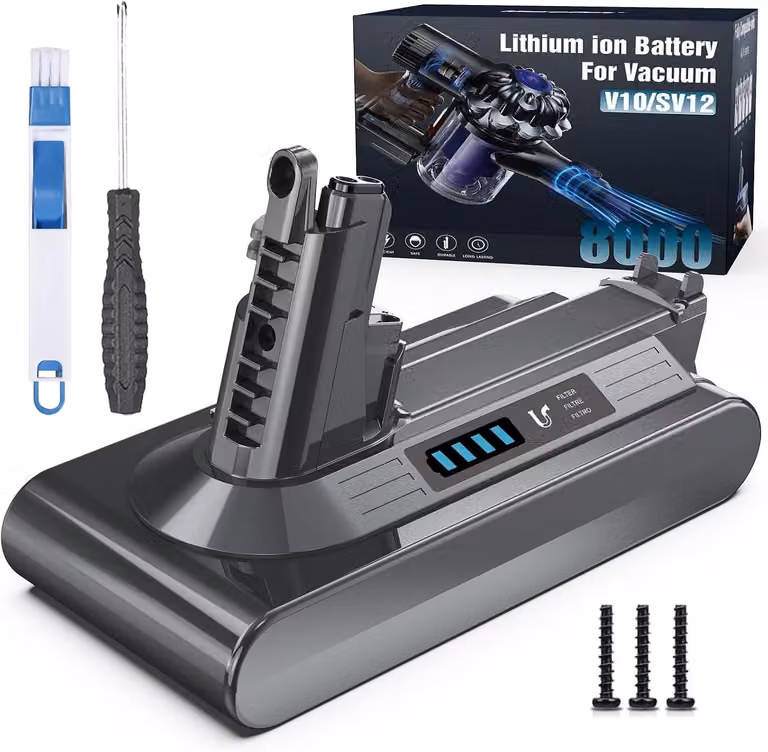 Batteria Morpilot da 8000 mAh per aspirapolvere Dyson V10 SV12, batteria di ricambio per modelli V10 Motorhead Absolute