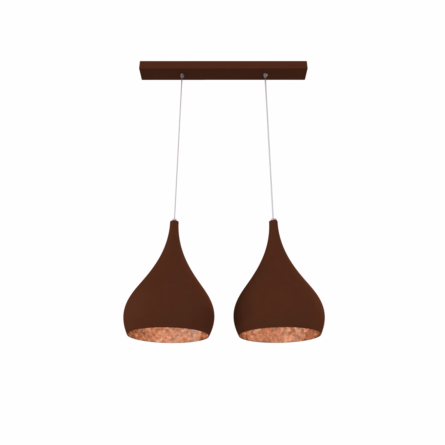 Lampada A Sospensione Calice Lineare X2 Foglie