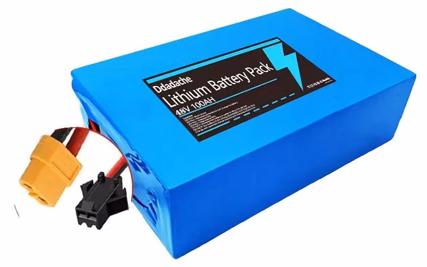 Batteria al litio, 48V, capacità 100000mAh, caricabatterie XT60-SM