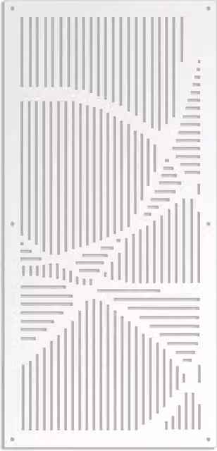 Signorbit Pannello in PVC traforato Parasole bianco L: 98 cm, H: 198 cm