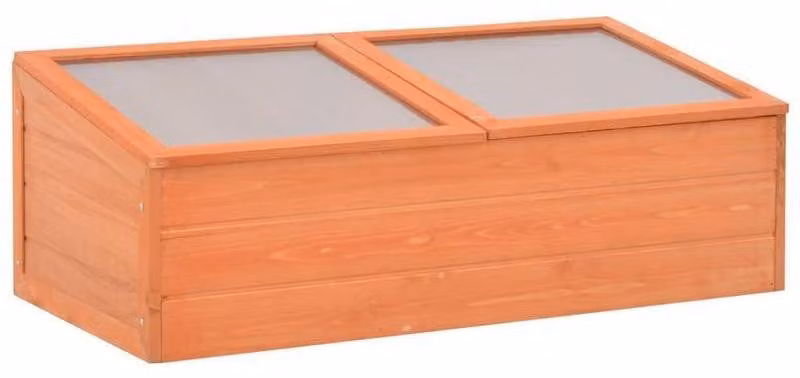 Mini serra in legno, dimensioni 100x50x34 cm, ideale per piantine e erbe aromatiche, perfetta per balconi