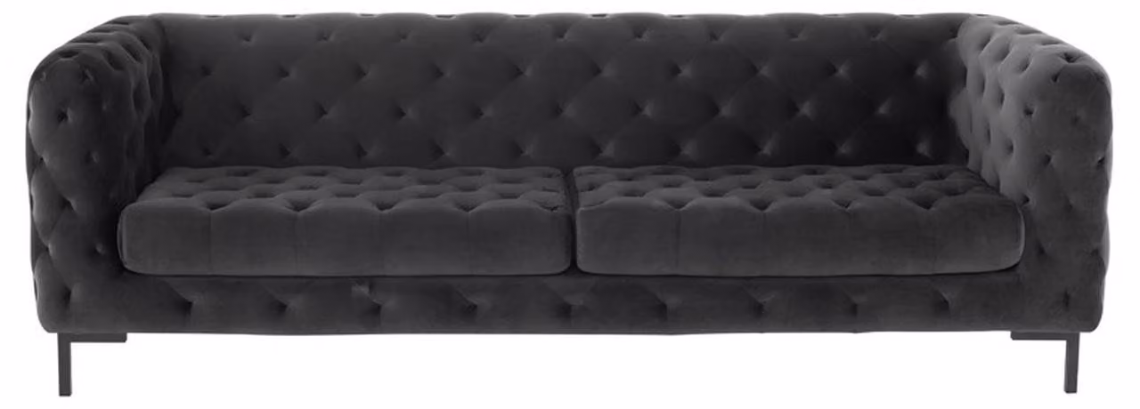 Chesterfield Sofa Couch Polster Leder Couchen Garnitur 3 Sitzer