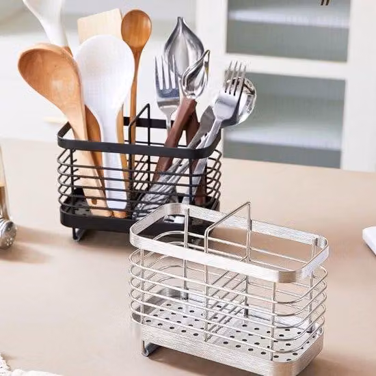 Scaffale da cucina doppio in acciaio, scaffale da cucina, acciaio, portaoggetti, pensile da cucina per organizzare tutti i piani di lavoro, scaffale da cucina in acciaio per bacchette, scaffale portaoggetti, da fissare alla parete, portaoggetti per bacche