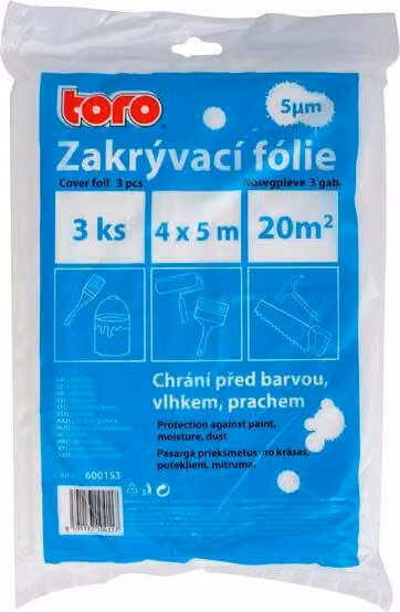 Film 3Pz Per Protezione Polvere Hdpe 5My 4X5M