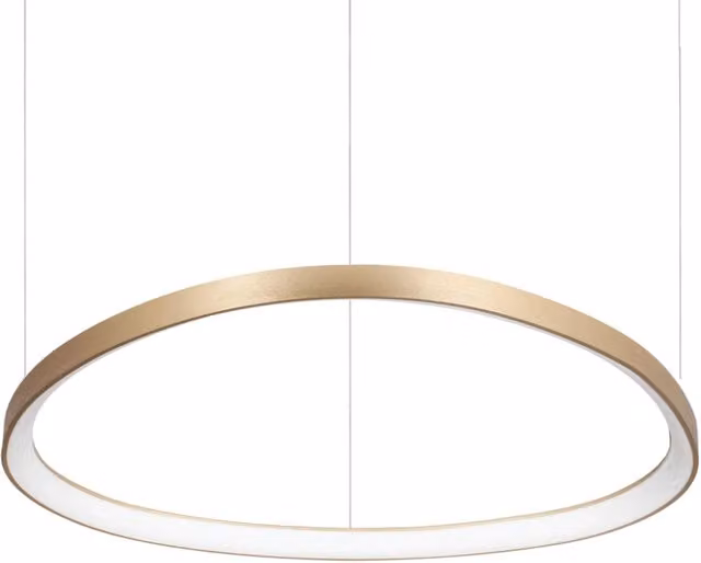 Lampadario A Sospensione Contemporaneo Gemini Metallo Ottone Led 55W 3000K Ip20