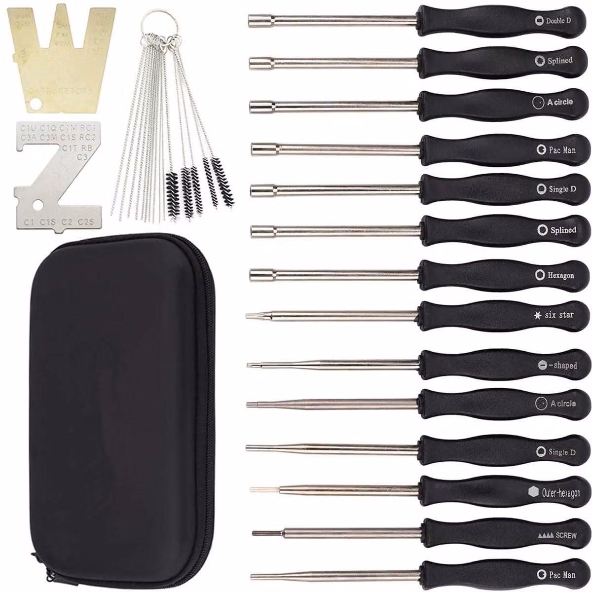 Kit di strumenti per la regolazione del carburatore – Completo, 14 pezzi, per motori a due tempi – WA-NL-639