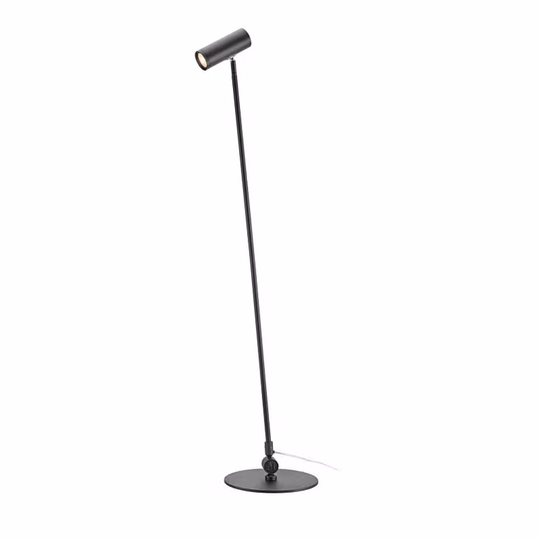 Markslöjd Lampada da terra a LED Arlo, dimmerabile, Nero, Soggiorno / Sala da pranzo, Metallo, Moderno, Lampada LED da terra