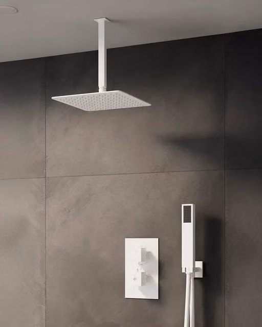 Set doccia da incasso Orion Bianco Termostático rociador a techo DUCHA.ES