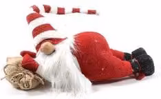 Decorazione Babbo Natale Wonderland 56478 di Mercury, colore rosso, L 33 cm x P 33 cm x H 20 cm