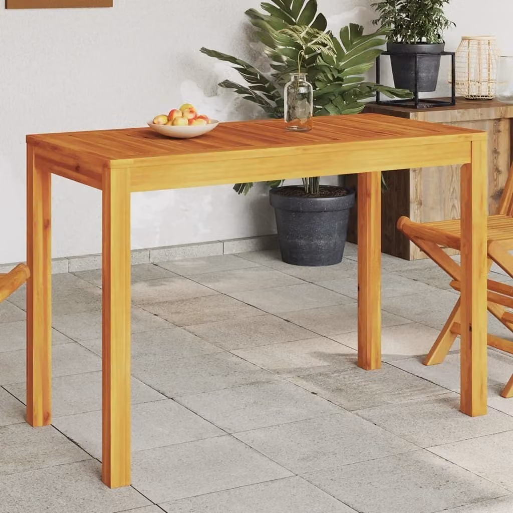 Maison Exclusive - Tavolo da pranzo da giardino 110x55x75 cm in legno massello di acacia