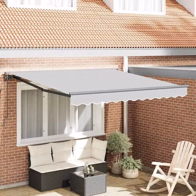 Struttura della tenda Regolabile-Telaio per tenda da sole Antracite 3,5 x 2,5 m Acciaio 666609