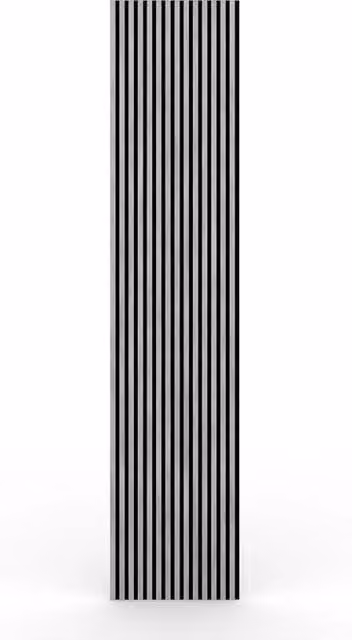 Set di 2 Pannelli Fonoassorbenti Atlas in MDF Colore Argento L: 60 cm, H: 280 cm, P: 1,8 cm